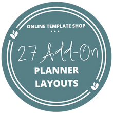 Load image into Gallery viewer, 27 ADD-ON PLANNER LAYOUTS (Commercial Use)
